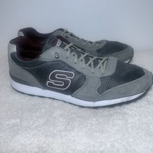 SKECHERS Mens OG 85 Early Grab Grey FASHION Running Shoes Men’s Size 12
